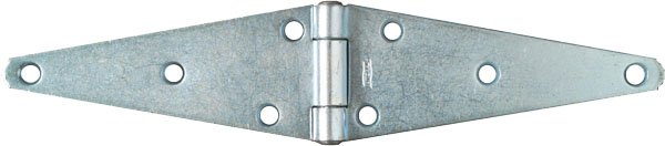 831114038 N128-082 V282 6 in. Zinc Palted Heavy Duty Strap Hinge with Screws