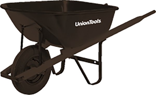 Picture of AMES-True Temper 34997049 S6U25 6 cu. ft. Wheelbarrow Steel Tray with Wooden Handle