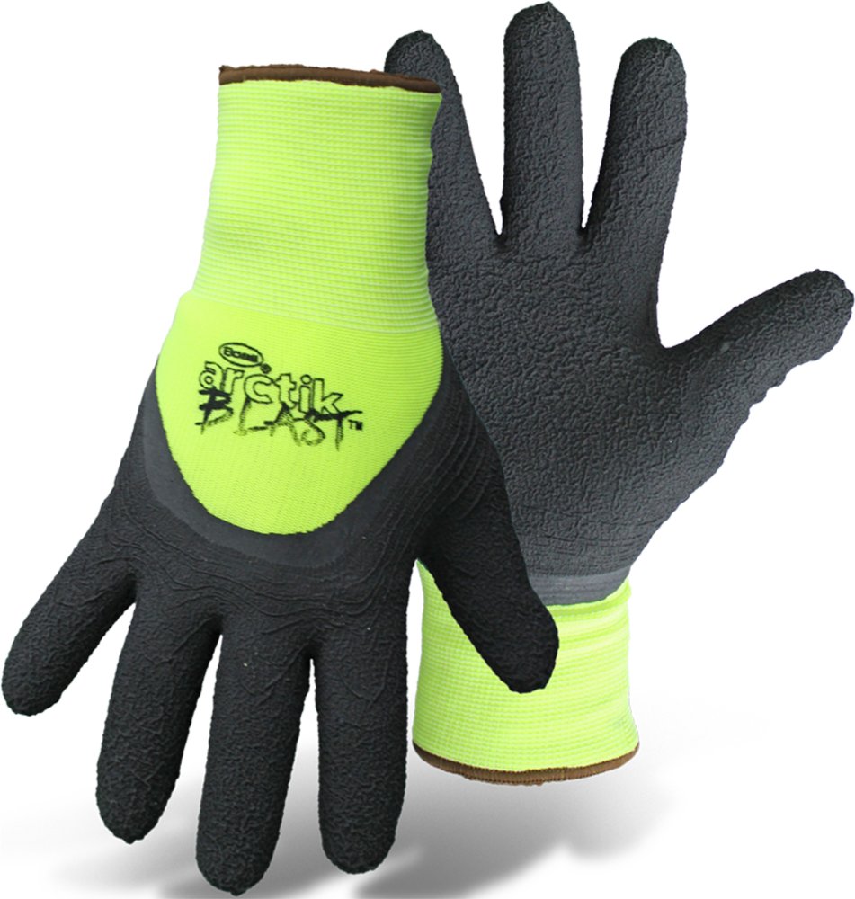 Boss Manufacturing 720123538 Green Textured Latex Palm 0.75 Dipped Arctik Blast Glove, Medium -  Boss Manufacturing company Inc