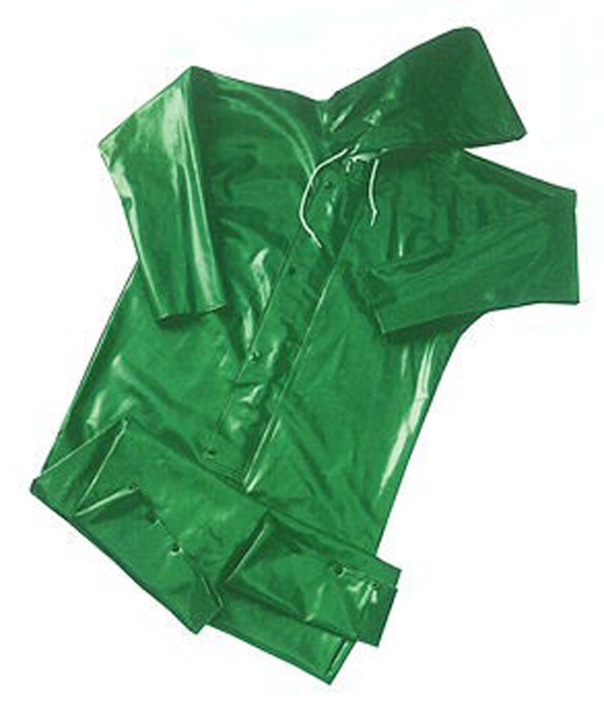 Flame Resistant Coverall - Green - 3XL - Hooded Design