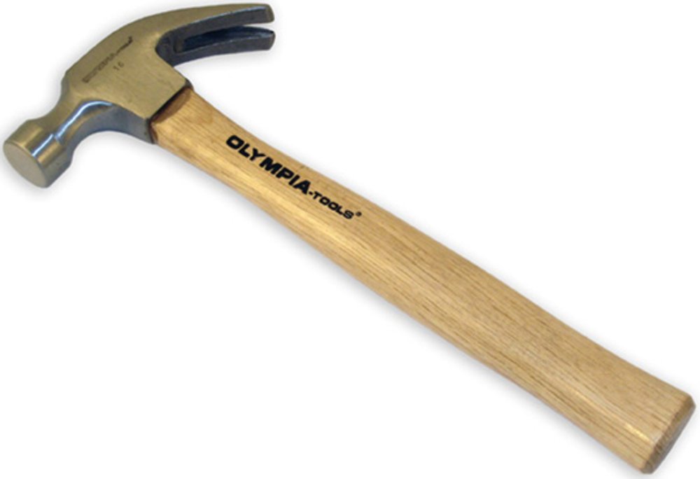 Picture of Olympia Tools 570860031 16 oz Fully Polished Head Claw Hammer with Wood Handle