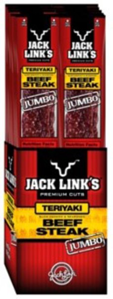 Picture of Jack Links Beef Jerky 406507384 60073 2 oz Teriyaki Beef Jumbo Steaks&#44; Pack of 12