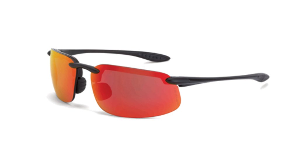 Picture of Radians 893725648 HD Red Mirror & Metal Black ES4-Crossfire Safety Glasses