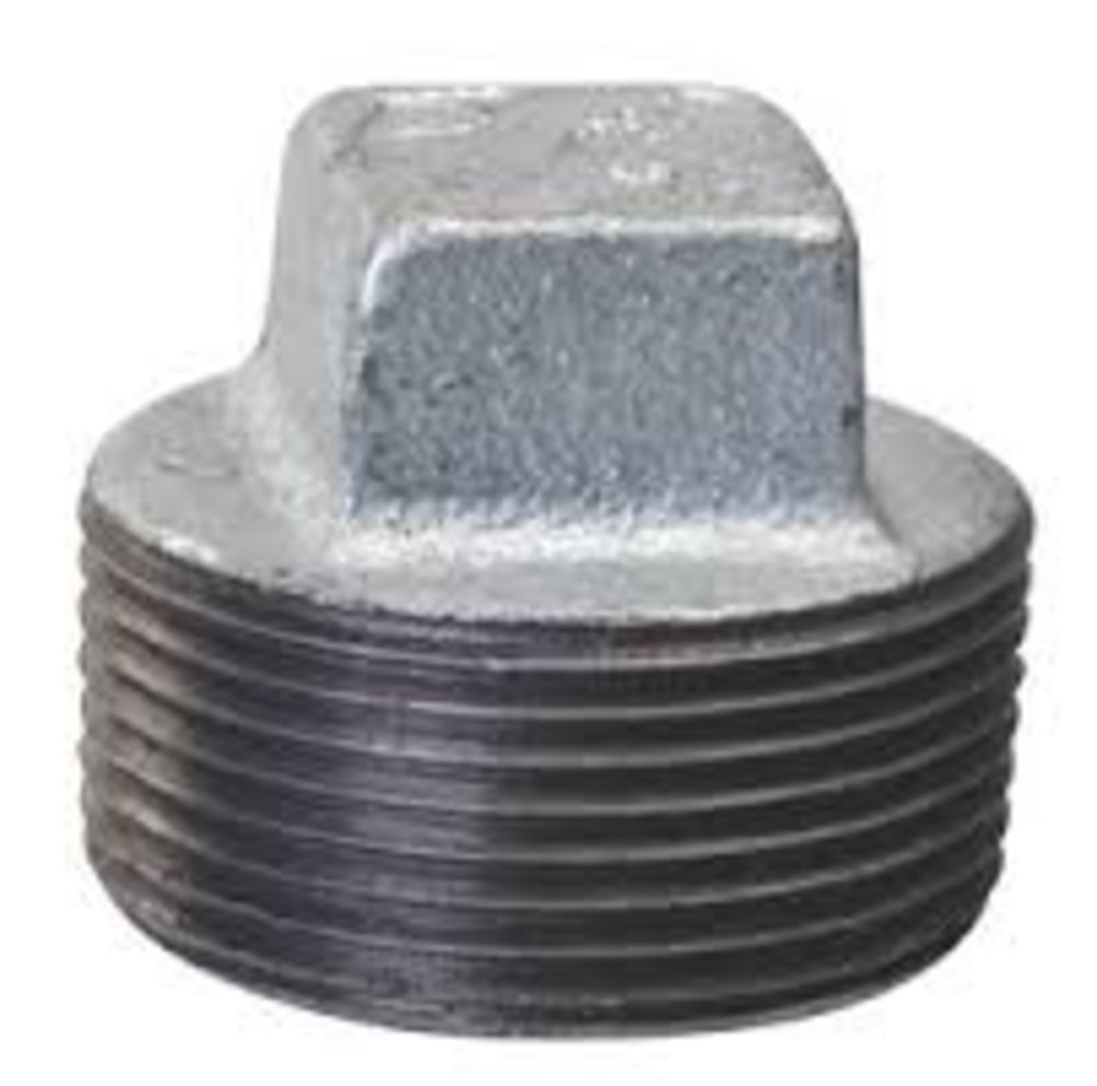 1.25 in. Import Square Head Galvanized Plugs