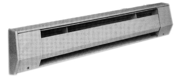 2K2405BW 2 ft. 500W 240V Baseboard Heater, White