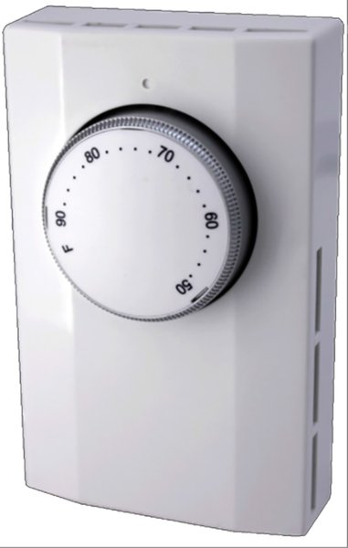 K102 Double Pole Wall Thermostat, White