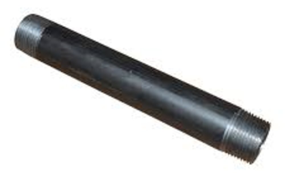 0.12 x 2.5 in. Black Import Steel Pipe Nipple