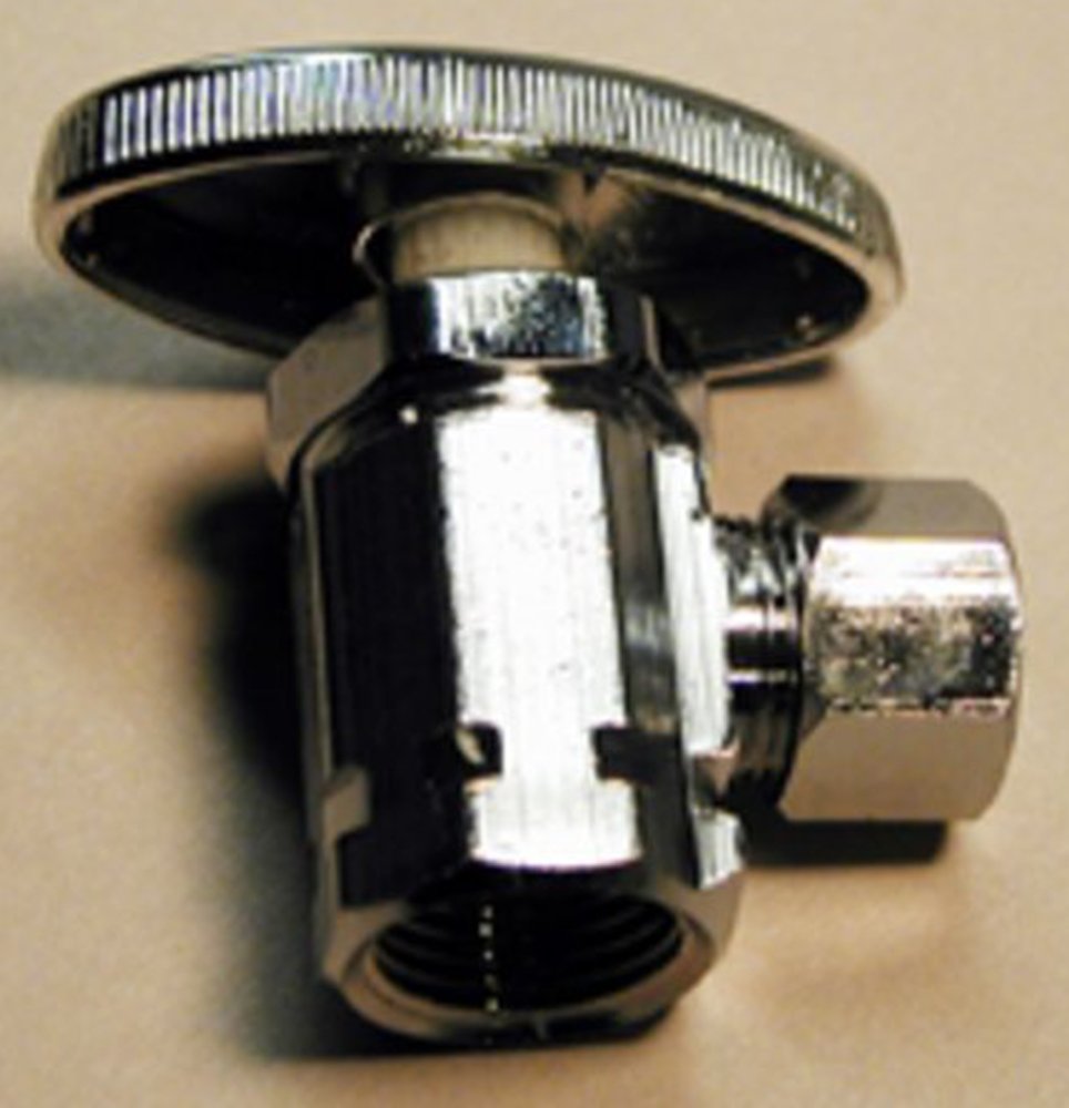 Picture of LDR Industries 180412975 0.37 x 0.5 in. Low Lead Chrome Plated Angle Valve