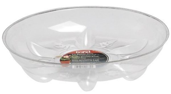 Picture of Bond Manufacturing 430288456 CVS008HD 8 in. Heavy Duty Plastic Saucer&#44; Clear
