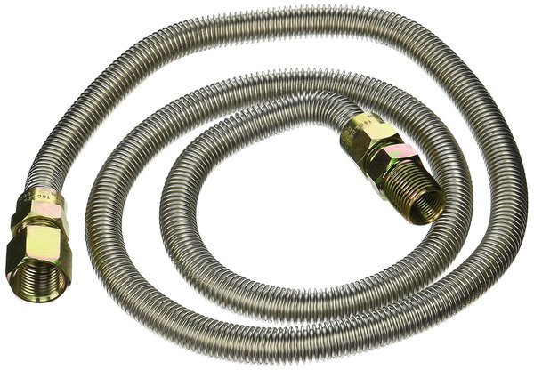 LDR Industries 180414393 509 1136 0.5 x 36 in. 0.5 in. OD Stainless Steel Gas Connector Tube