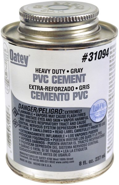 Picture of Oatey 43409309 31093 4 oz Heavy Duty Lo-VOC PVC Cement&#44; Gray