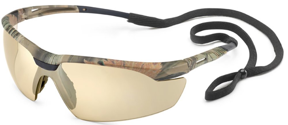Picture of Gateway Safety 280383571 Camo & Bronze Mirror Conqueror Safety Glasses with Retainer