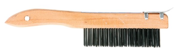 300SC 16 x 4 in. Wire Brush with Scraper & Shoe Handle