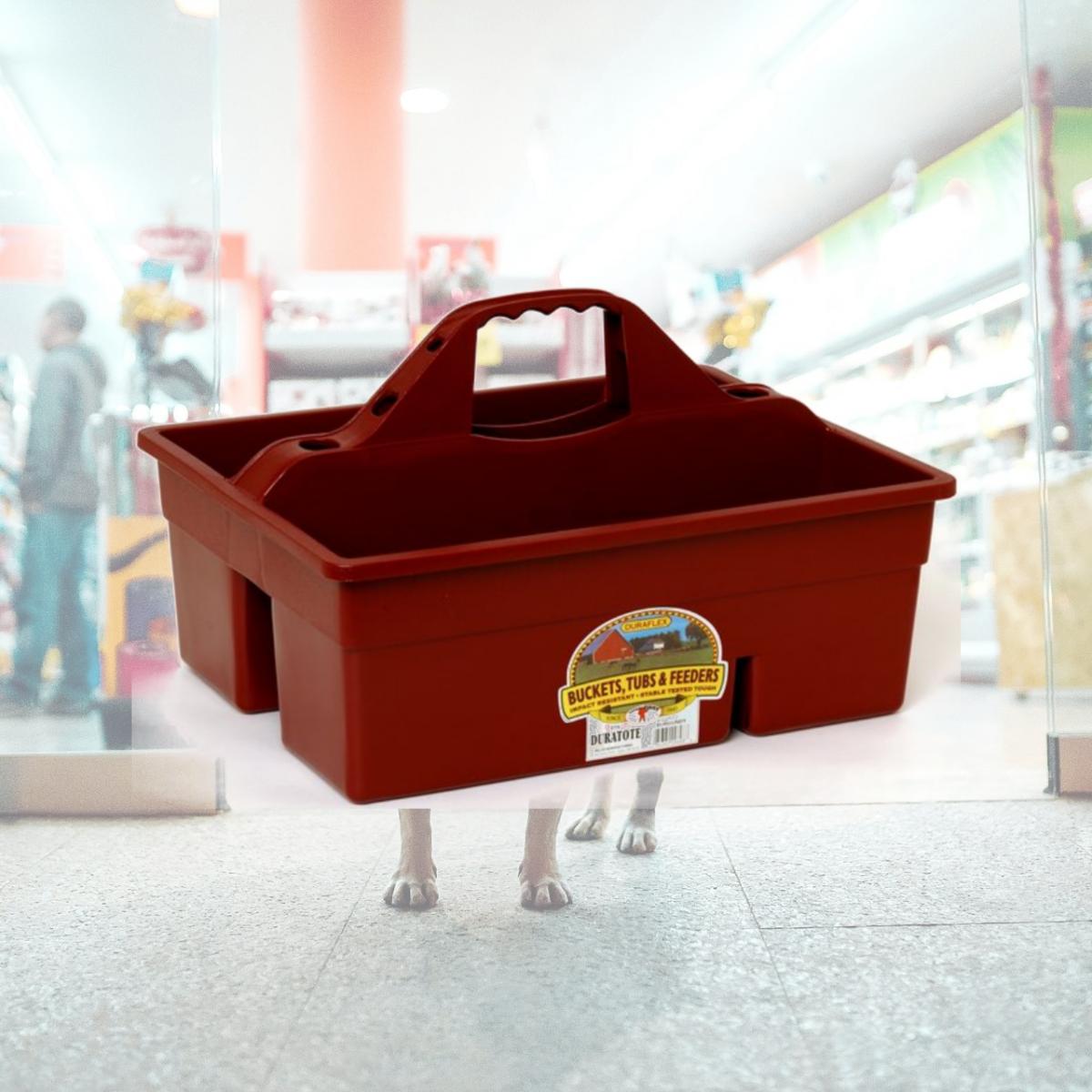 Picture of Miller Manufacturing 405060880 DT6 Plastic Dura Tote Box, Burgundy
