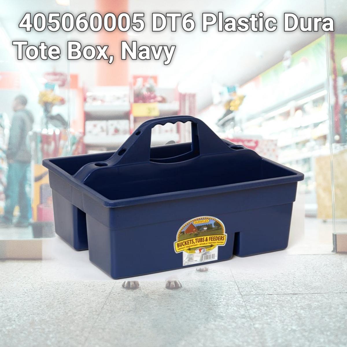 Picture of Miller Manufacturing 405060005 DT6 Plastic Dura Tote Box, Navy