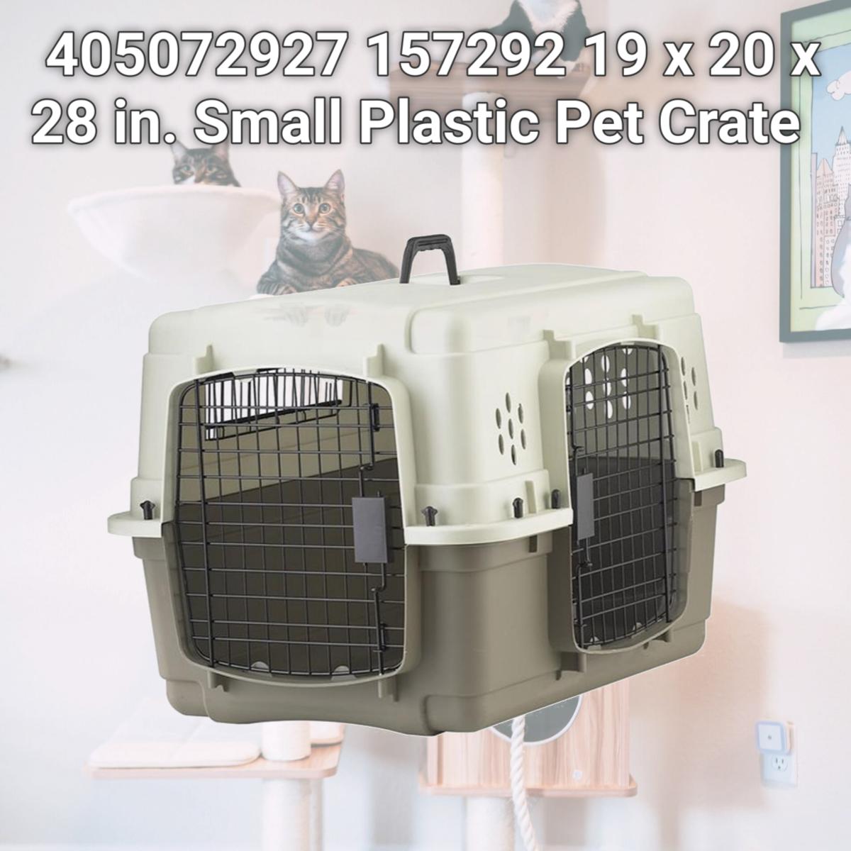 Picture of Miller Manufacturing 405072927 157292 19 x 20 x 28 in. Small Plastic Pet Crate