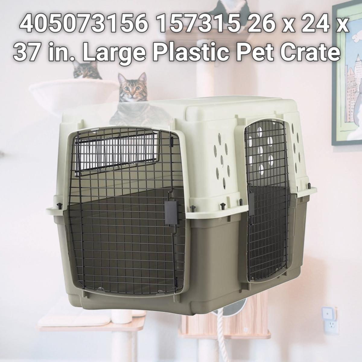 Picture of Miller Manufacturing 405073156 157315 26 x 24 x 37 in. Large Plastic Pet Crate