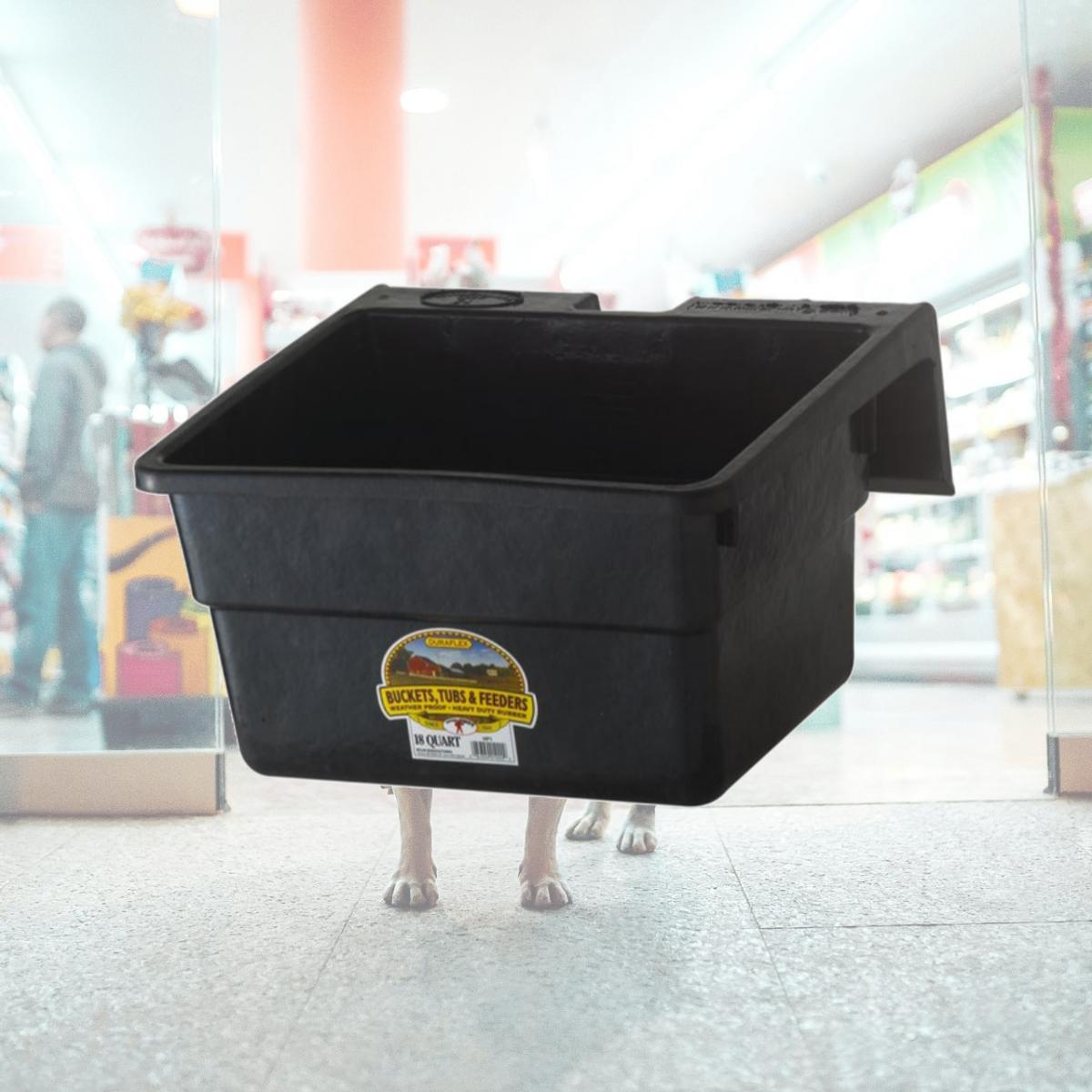 Picture of Miller Manufacturing 405092586 DF18HF 18 qt. Hook Over Feeder, Rubber