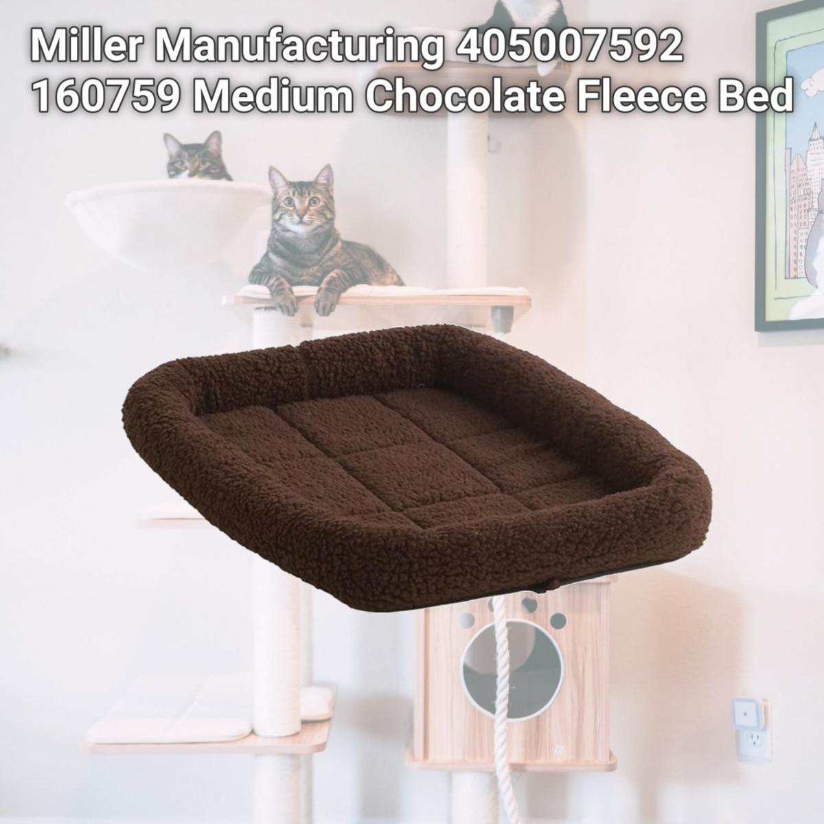 Picture of Miller Manufacturing 405007592 160759 Medium Chocolate Fleece Bed