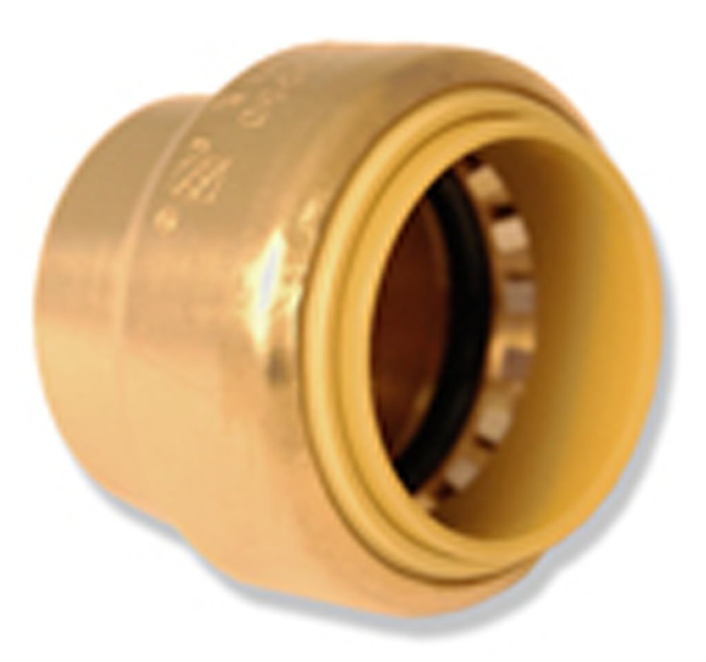 1in Push-to-Connect Brass Push Cap End Stop Fitting