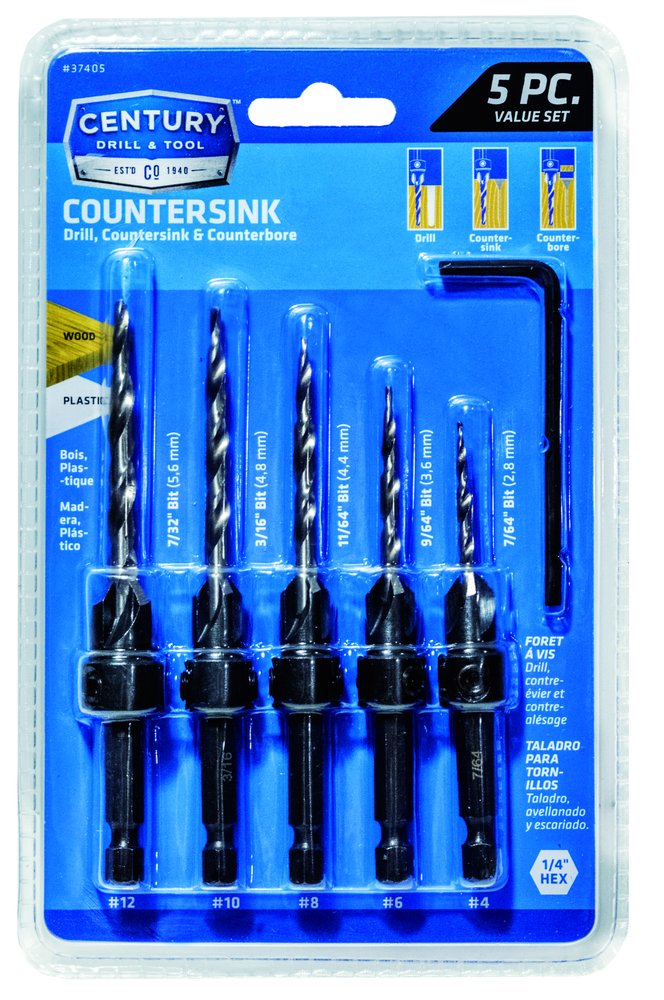 178374054 37405 Taper Countersink Set - 5 Piece