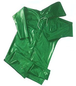 Safety Flex Coverall with Hood - Green - Extra Large - Flame Resistant