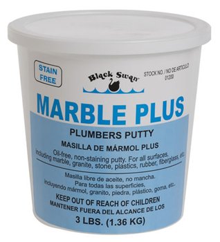 Picture of Black Swan Manufacturing 139219059 9 oz 01190 Marble Plus Plumbers Putty