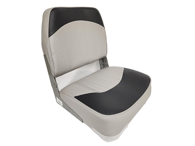 Horizon Manufacturing 19" Boat Seat Low Back Fold Down - Grey /Charcoal | Camping World