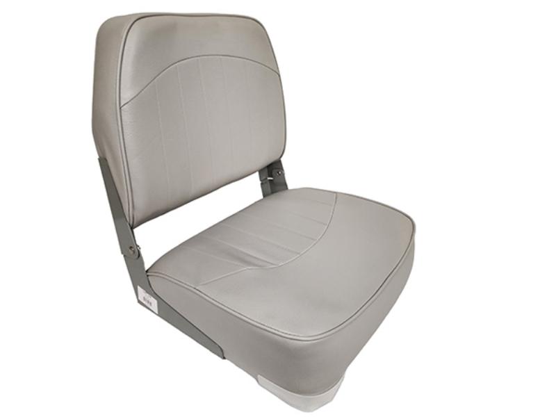 1001-AB 19 in. Fold Down Low Back Boat Seat, Grey