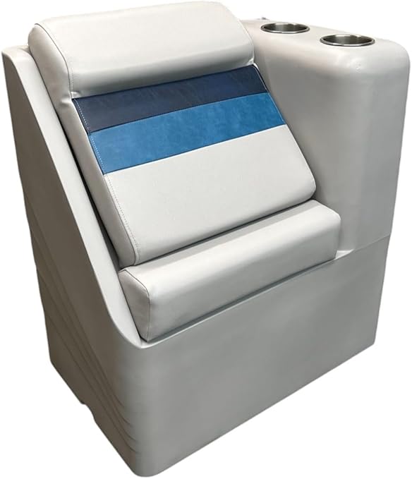 Picture of Horizon 3016-ABDK 25.5 in. Premium Series Right Radius Lean&#44; Back Gray&#44; Navy & Blue