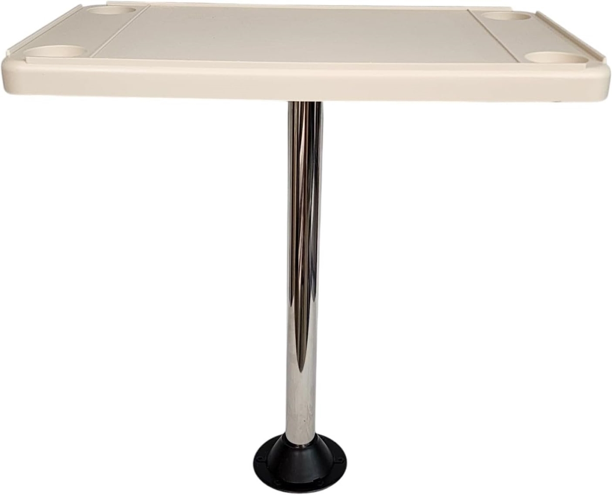 Picture of Horizon 4000-RFM 28 in. Rectangular Pontoon Table Includes 2 Mountings&#44; Ivory