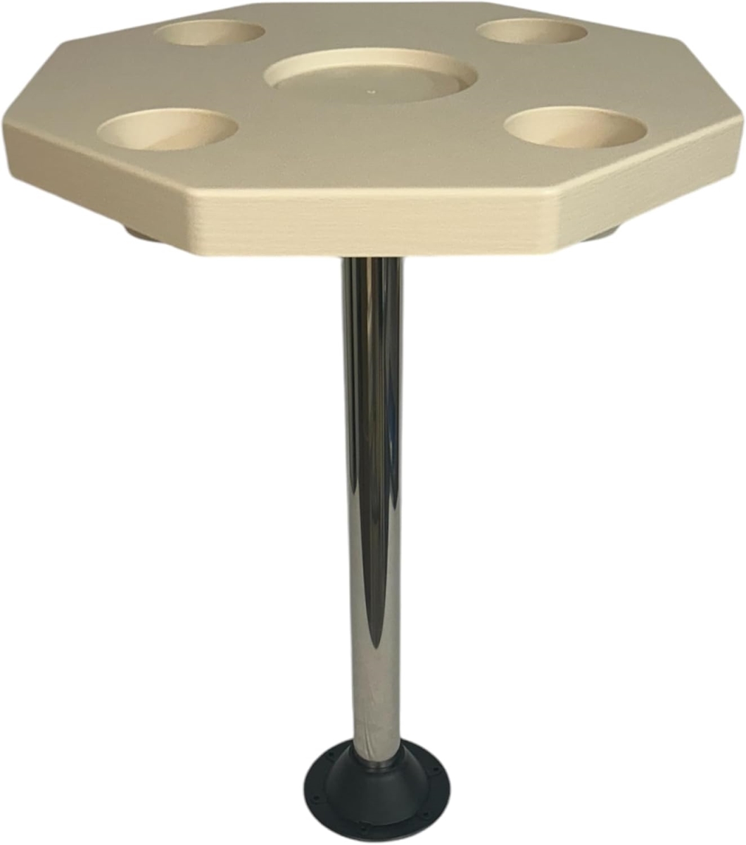 Picture of Horizon 4001-RFM 28 in. Octagonal Pontoon Table Includes 2 Mountings&#44; Ivory