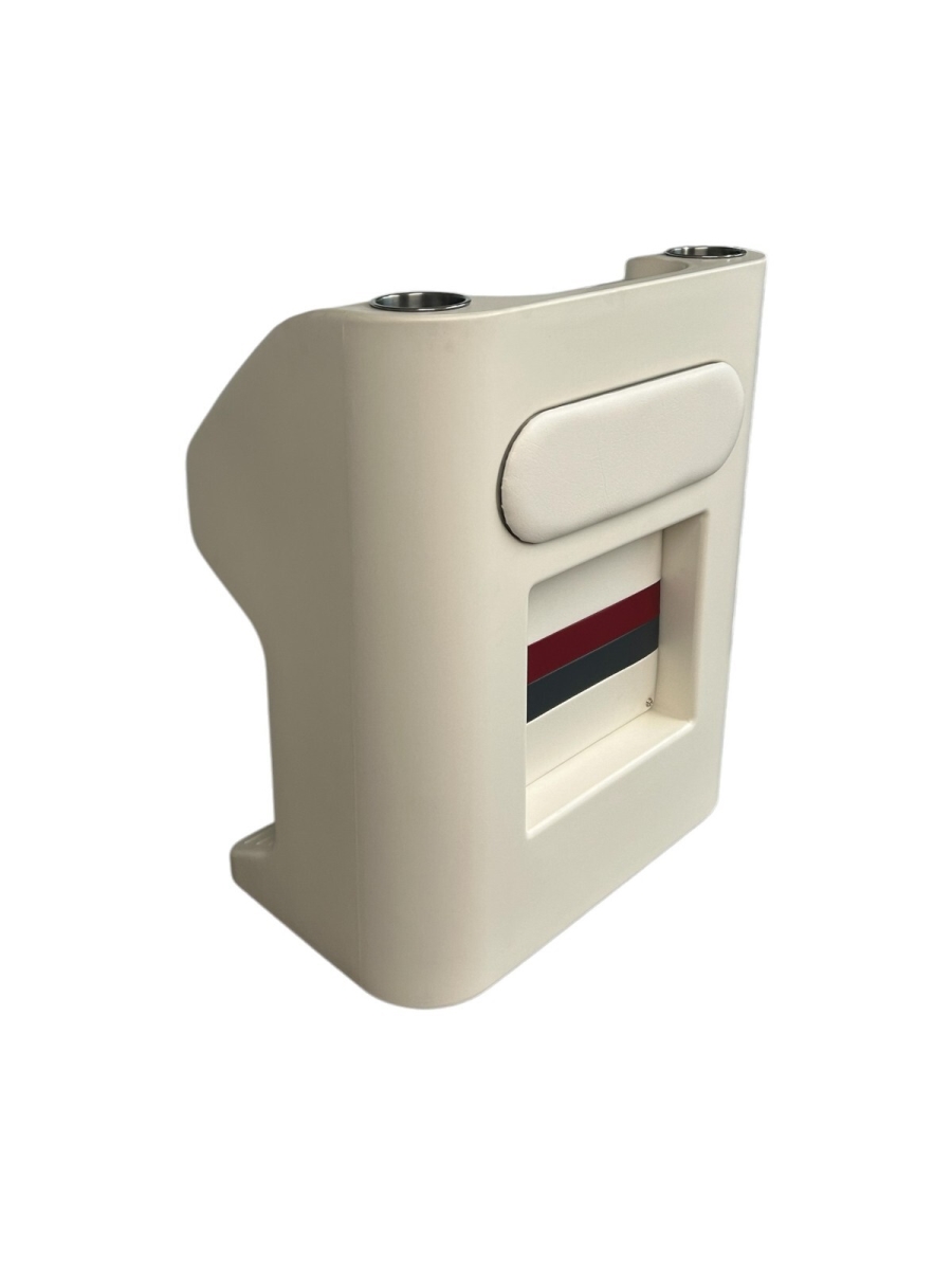 Picture of Horizon 3023-AAEC 27.75 in. Premium Series Steering Console&#44; Helm White&#44; Red & Charcoal