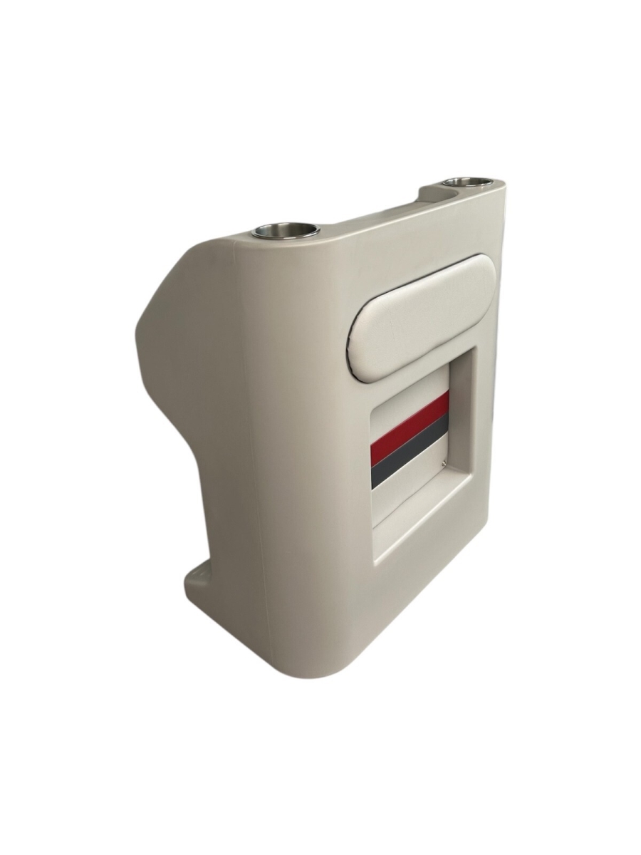 Picture of Horizon 3023-ABEC 27.75 in. Premium Series Steering Console&#44; Helm Gray&#44; Red & Charcoal
