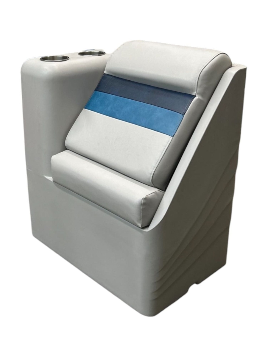 Picture of Horizon 3017-ABDK 25.5 in. Premium Series Left Radius Lean&#44; Back Gray&#44; Navy & Blue