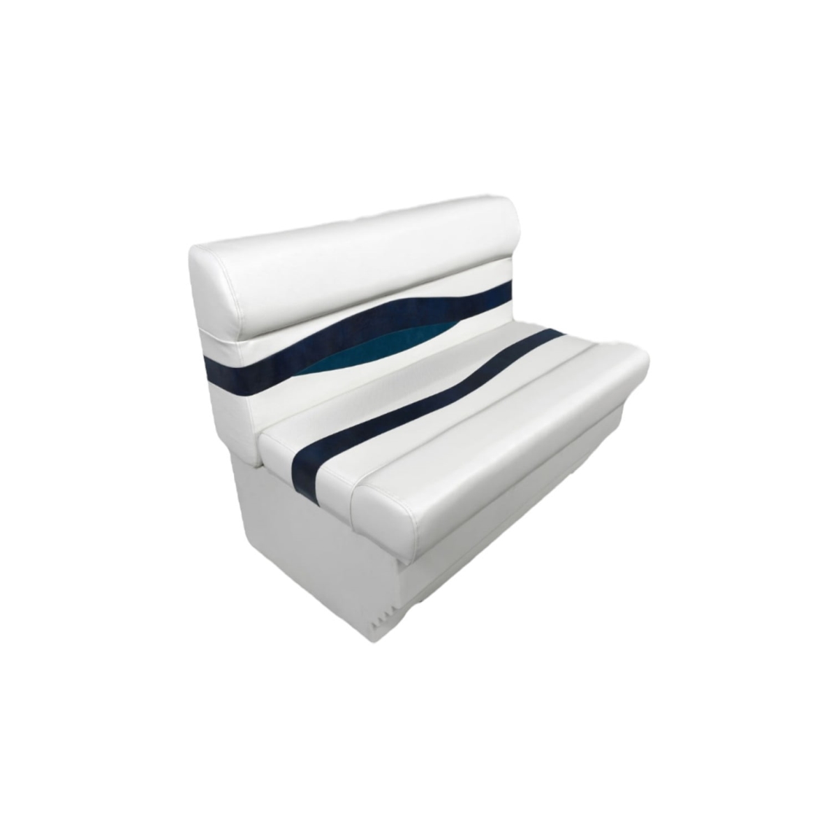 3201-3010-AADK 37 in. Elite Series Lounge with Base, White, Navy & Blue