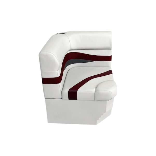 3207-3011-AAEC Elite Series Radius Corner Cushion with Base, White, Red & Charcoal