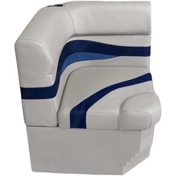 3207-3011-ABDK Elite Series Radius Corner Cushion with Base, Gray, Navy & Blue