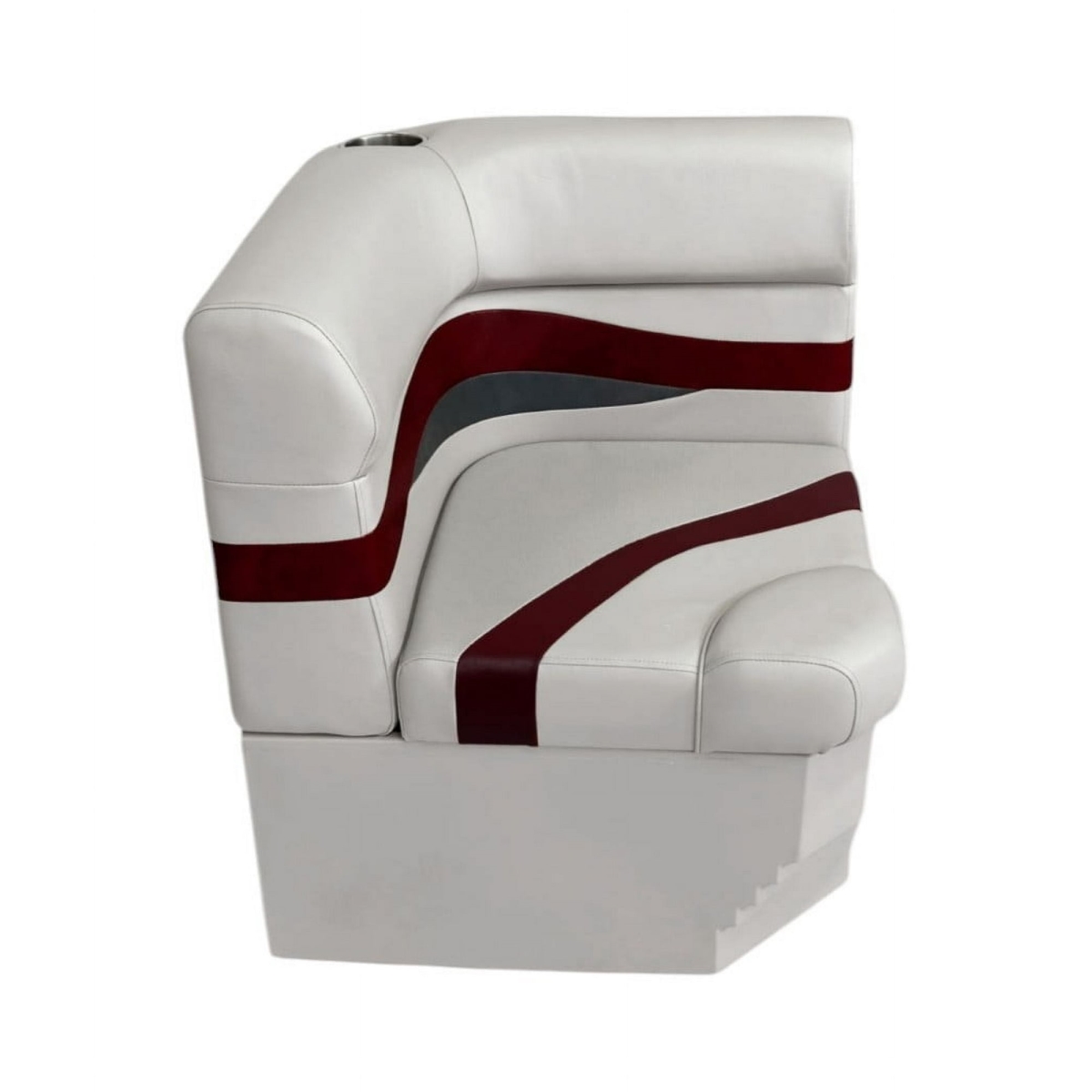 Horizon Manufacturing Elite Series Radius Corner Cushion w/ Base - Grey /Red/Charcoal in Red | Camping World