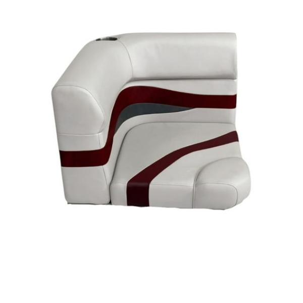 3207-ABEC Elite Series Pontoon Radius Corner Cushion Set, Gray, Red & Charcoal