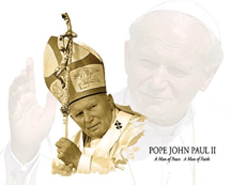 Picture of Hot Stuff 3004-08x10-JP 8 x 10 in. Pope John Paul II Collage Religious Poster Print