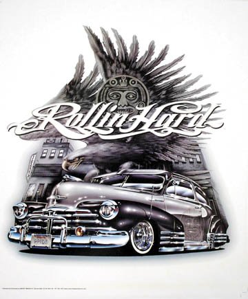 Picture of Hot Stuff 1088-08x10-LO 8 x 10 in. Rollin Hard Lowrider Poster Print