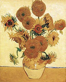 Picture of Hot Stuff 2076-11x14-FL 11 x 14 in. Vase with Sunflowers Poster Print by Van Gogh
