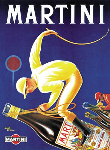 Picture of Hot Stuff 2124-16x20-VA 16 x 20 in. Martini Jockey Vintage Ad Poster Print by Jean Droit