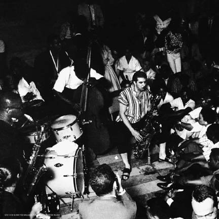 Picture of Hot Stuff 1112-12x12-CP 12 x 12 in. Jazz Session Newport 1958 Poster Print by Ted Williams
