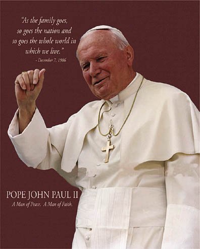 Picture of Hot Stuff 3002-08x10-RE 8 x 10 in. Pope John Paul II Waving Religious Poster Print
