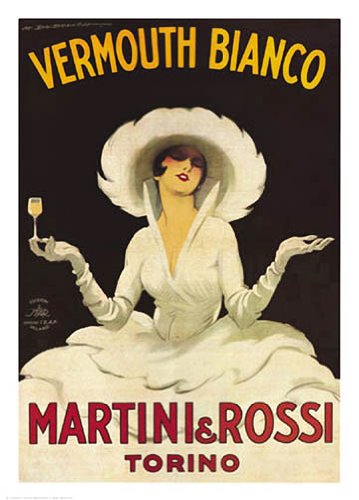 Picture of Hot Stuff 2127-08x10-VA 8 x 10 in. Vermouth Bianco Vintage Ad Poster Print by Marcello Dudovich