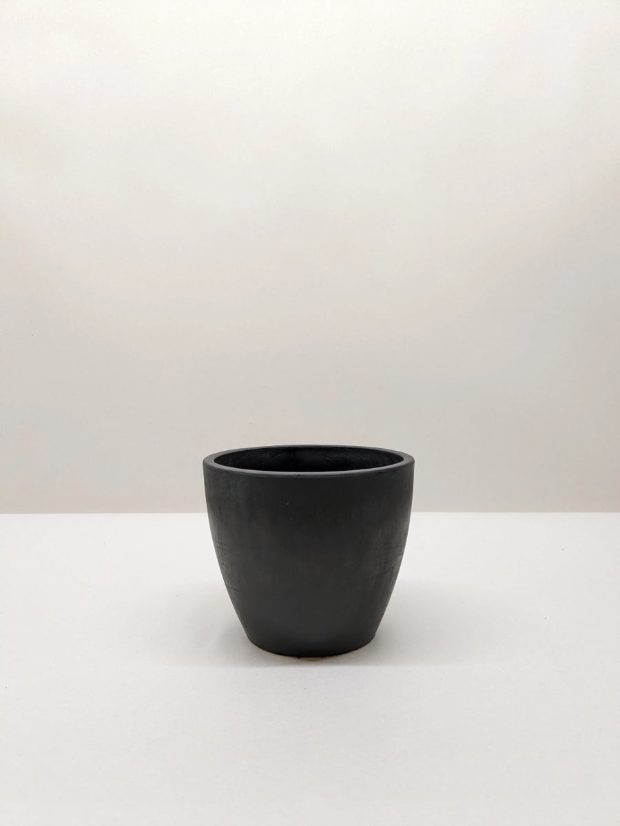POT-PSW.CLASSIC-BLACK-4IN Terra Cotta Eco Pots - Black
