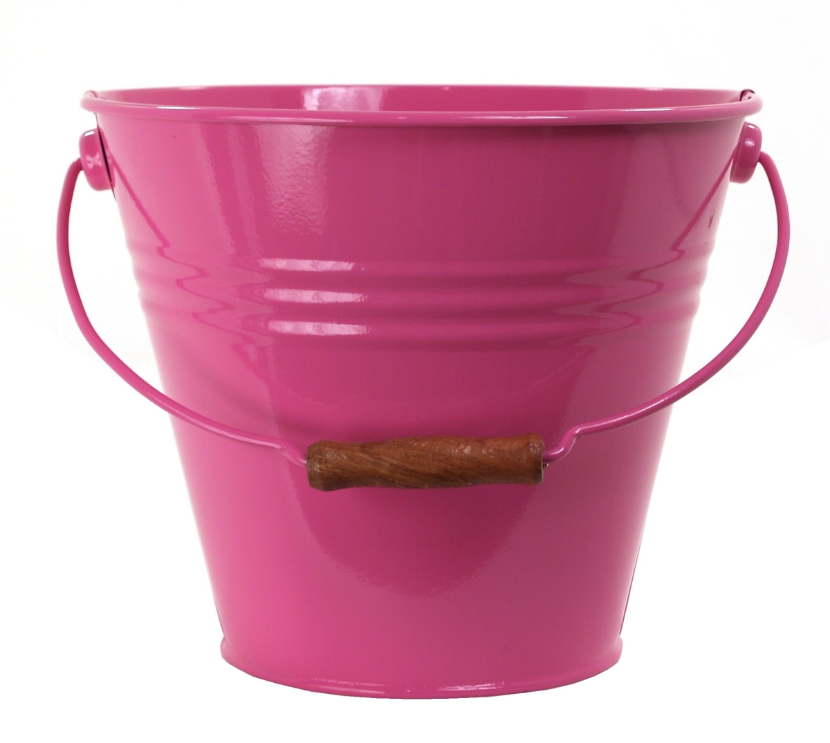 Enameled Galvanized Fun Pail, HotPink