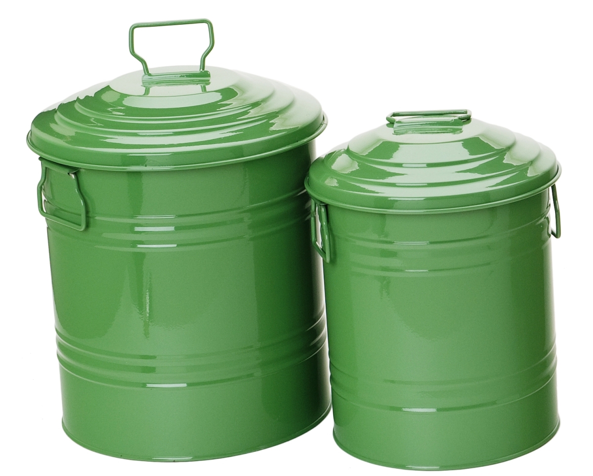 Picture of Houston International Trading 6515E AG S-2 2.5 gal Enameled Galvanized Storage Container&#44; AppleGreen